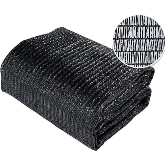 40% Sunblock Shade Cloth Cover with Clips for Plants 6’ X 20’, Black - Picture 16 of 16